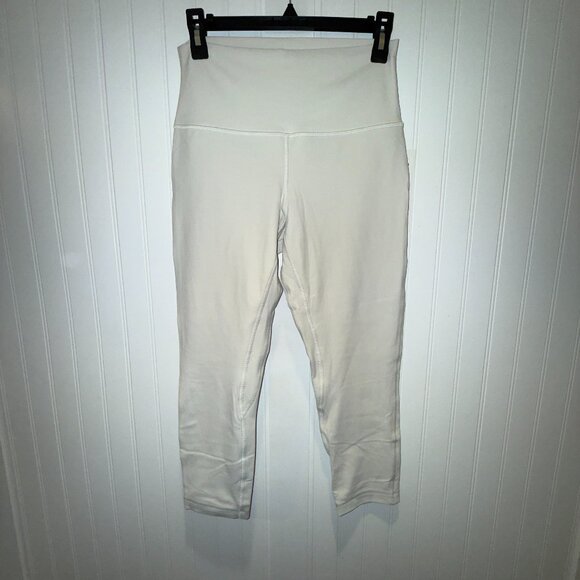 Lululemon Align High-Rise Crop 23" (Bone) Sz 10 - Picture 1 of 4